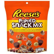 REESE'S Popped Snack Mix Pack 2 shows a crunchy, on-the-go bite for quick snacking.