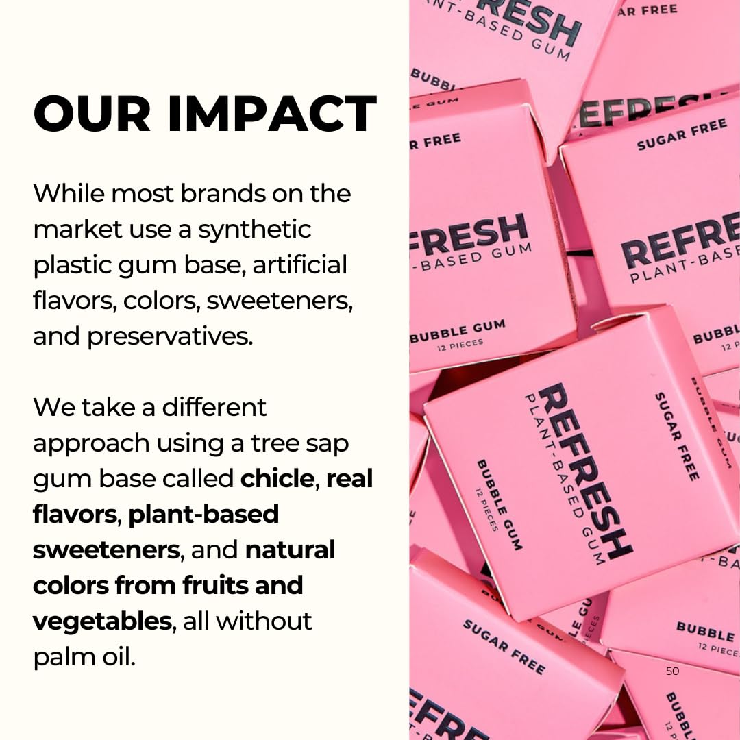 Refresh Gum 12-pack variety showing multiple flavor options.