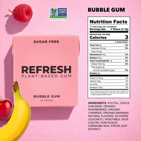 Refresh Gum garden mint pieces ready for everyday refresh.