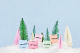 Refresh Gum variety pack image invites trying all flavors responsibly.
