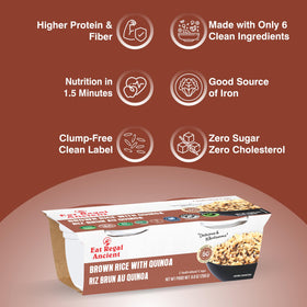 Regal brown rice quinoa cups vegan gluten-free option on the table