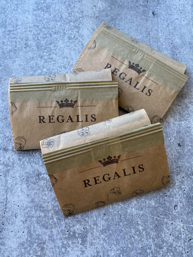 Regalis microwavable black truffle popcorn gift-box presentation ideal for gourmet giftings.