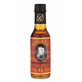 REGANS Regan's Orange Bitters No.6 label close-up, premium packaging ideal for gifting.