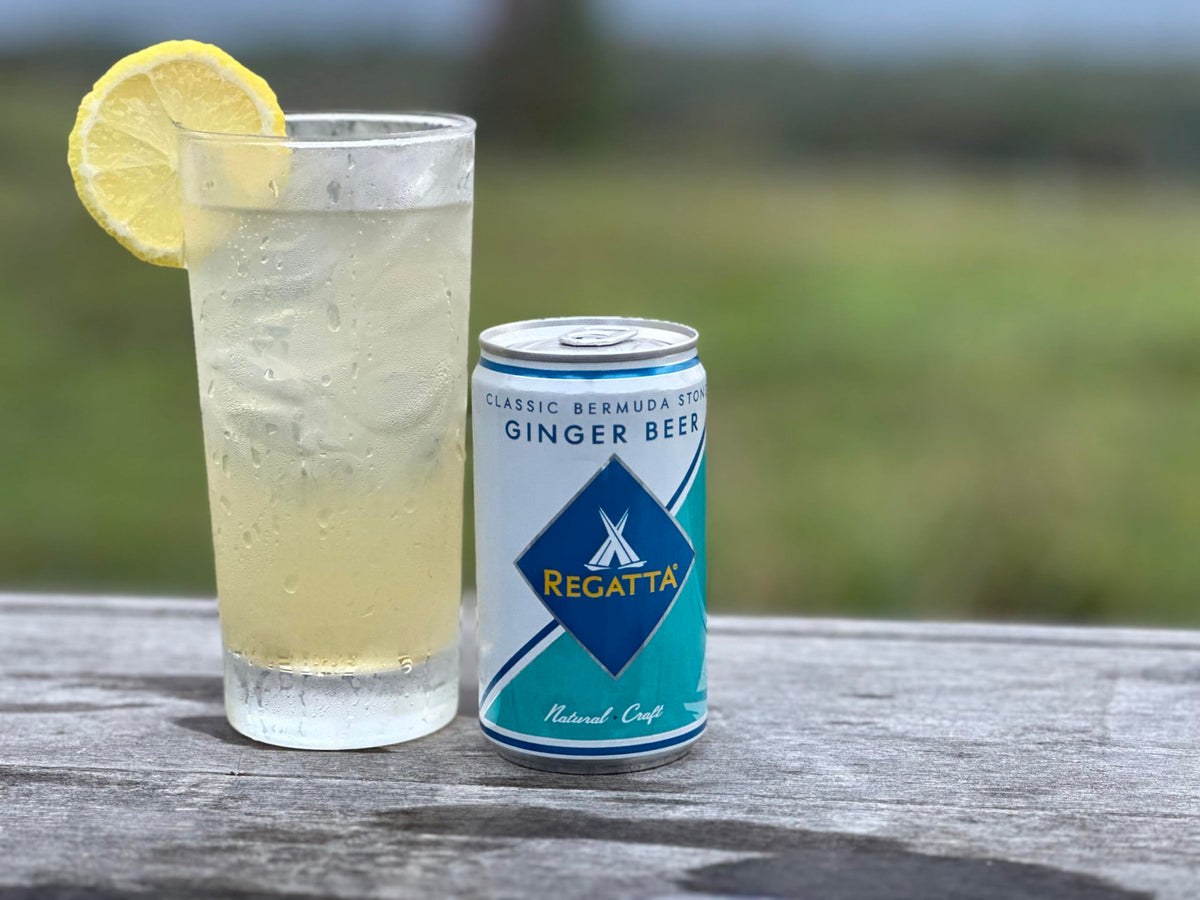 Regatta Ginger Beer being poured into a glass, ideal for cocktails