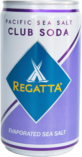 Garnish with lime beside Regatta Pacific Sea Salt Club Soda for a fresh look.