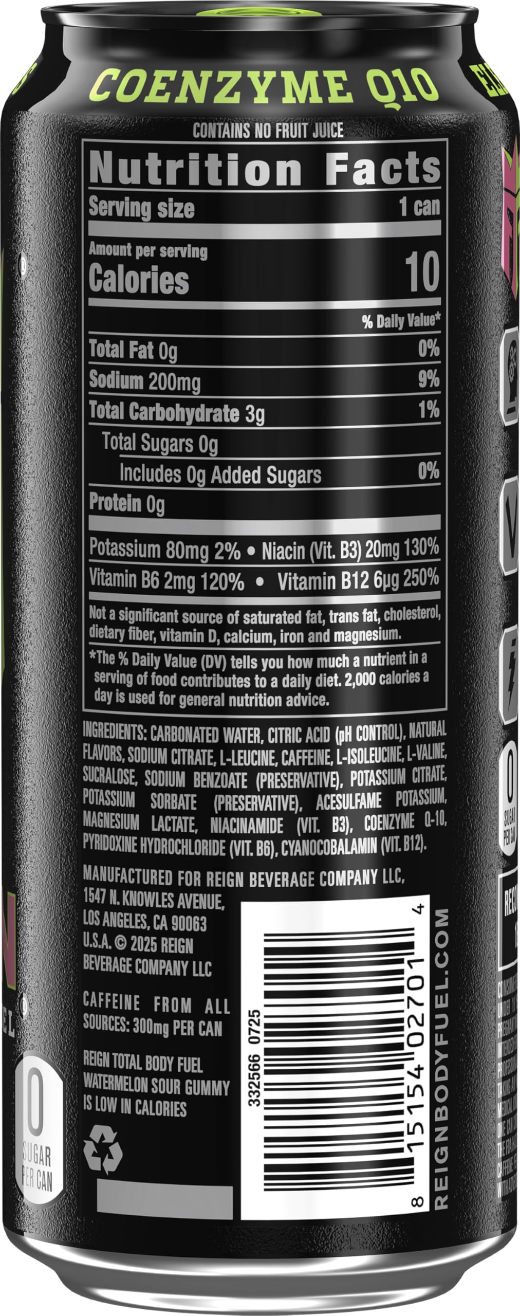 REIGN Total Body Fuel during-workout setup shows ready-to-drink convenience.