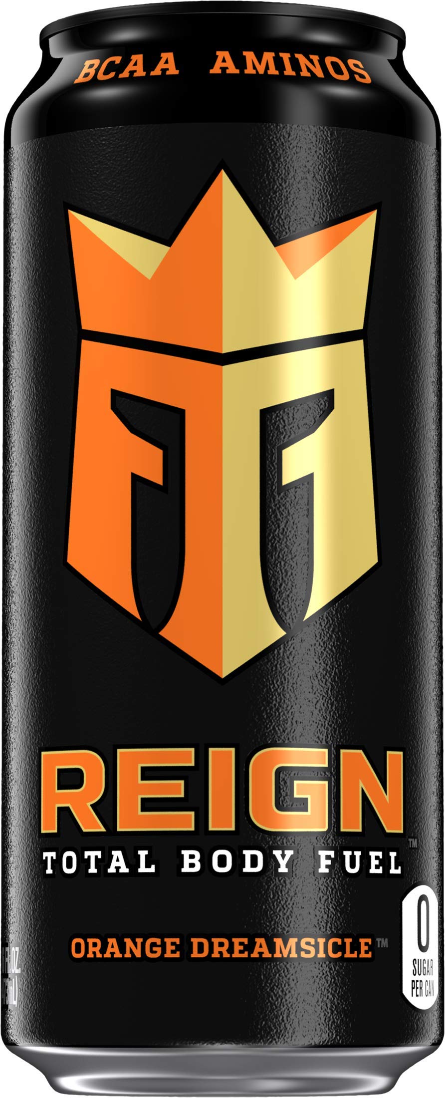 Reign Total Body Fuel glass sip highlights zero sugar and clean taste