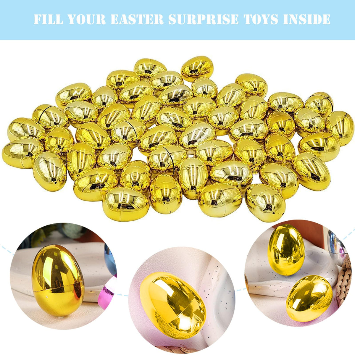 REJODA fillable eggs help create memorable Easter moments with easy-to-fill customization.