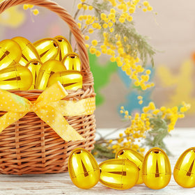 REJODA gold eggs add festive atmosphere to Easter parties and favors.
