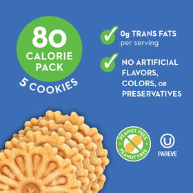 Reko Pizzelle Vanilla single cookie: crispy, lightly sweet.