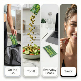 Rel Snacks dill pickle packaging close-up with three-ingredient claim