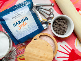 Relative Foods Baking Soda for skincare and DIY toothpaste uses.