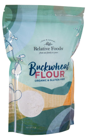 Relative Foods buckwheat flour bag gl len gluten-free high-fiber pantry staple