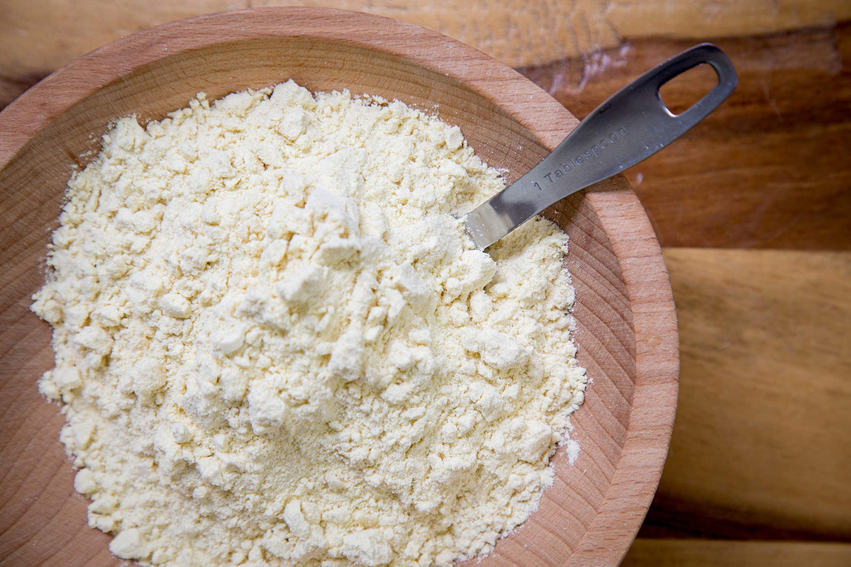 Relative Foods millet flour dry-milled in USA, fresh flavor.