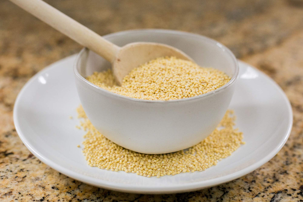 Relative Foods millet stir-fry component with vegetables and protein.