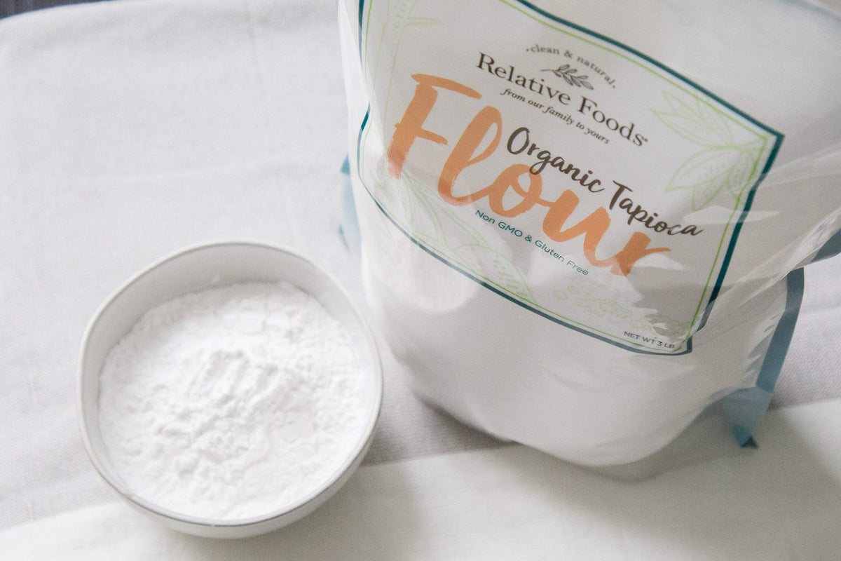Relative Foods Tapioca Flour helps gluten-free baking with added chewiness.