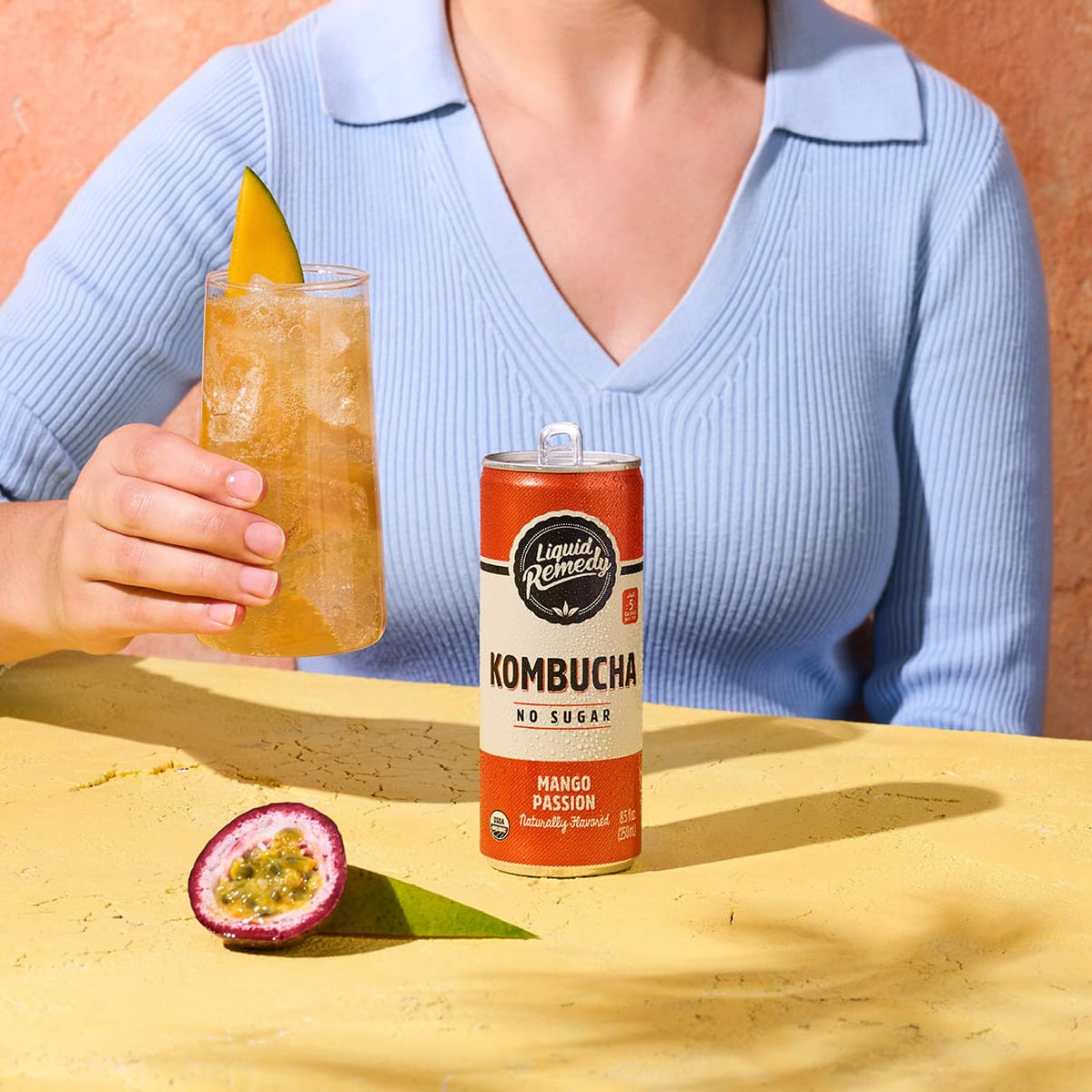 Remedy Liquid Remedy Mango Passion in a fridge-ready package for convenient storage