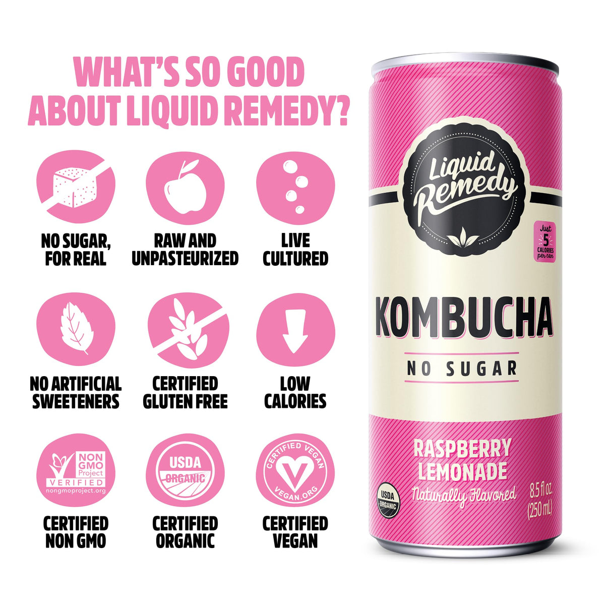 Remedy Mixed Berry can—fruity aroma, refreshing and gut-friendly.