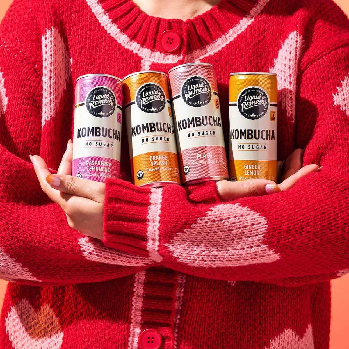 Remedy Sugar-Free Kombucha can—crisp, probiotic-like experience without sugar.