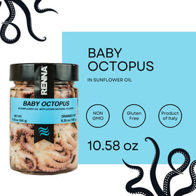 Renna Italian seafood octopus jar adds depth to salads and bruschetta