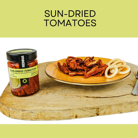 Renna tomatoes pasta dish; enhances pastas with savoriness and tang.