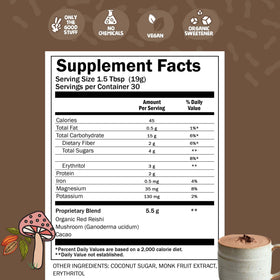 Renude Reishi Cacao mug steaming captures a cozy beverage ready to unwind.