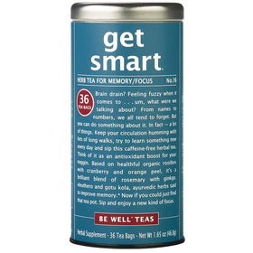 The Republic of Tea Be Well 16 Get Smart tea tin for focused moments