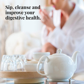 The Republic of Tea Honeybush Vanilla Turmeric tea bags offer a convenient probiotic option for busy days.