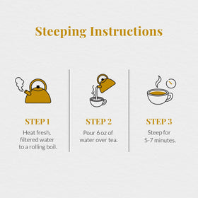 The Republic of Tea honeybush-vanilla-turmeric tea steep demonstrates everyday usability.