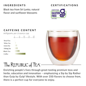 The Republic of Tea Mango Ceylon Tea pairs with breakfast pastries.