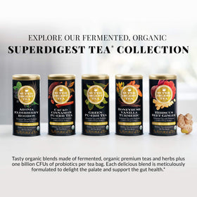 The Republic of Tea SuperDigest tea bag ready to steep suits easy evenings.