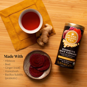 A cup of The Republic of Tea SuperDigest ready to sip during a relaxing afternoon.