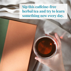 Organic red rooibos with cranberry-orange notes for depth