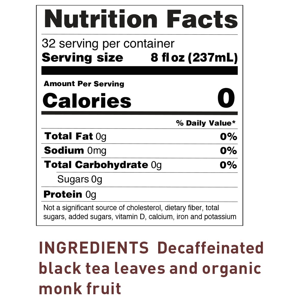 Republic of Tea steeping steps image shows 3 to 5 minute brew for iced tea.