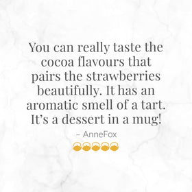 Milk pairing enhances The Republic of Tea Strawberry Cuppa Chocolate flavor.