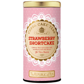 The Republic of Tea strawberry shortcake cuppa cake tea bags for caffeine-free delight