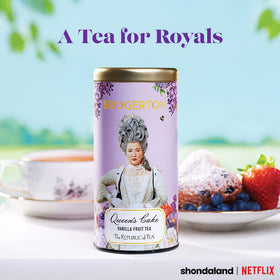 The Republic of Tea vanilla-fruit tea cup steeping evokes a cozy, fragrant moment.
