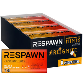 RESPAWN by Razer pack front with eight sugar-free mints for on-the-go freshness