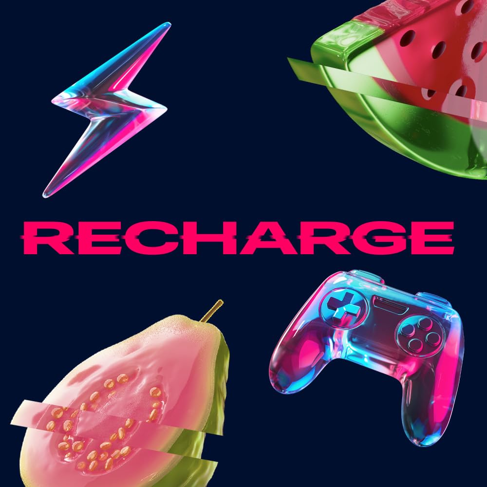 Close-up of RESPAWN Watermelon Guava mint for refreshing breath after workouts
