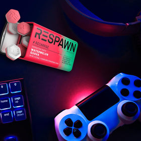 Gaming session with RESPAWN Watermelon Guava mints for a fruity refresh