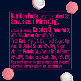 Ingredients and branding for RESPAWN Watermelon Guava mints