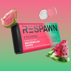 RESPAWN by Razer Watermelon Guava mints travel-size tin for travel-friendly freshness