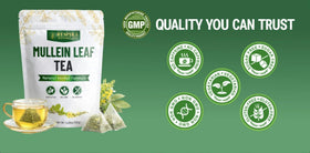 Respira Botanicals mullein tea bags freshness seal preserves aroma.