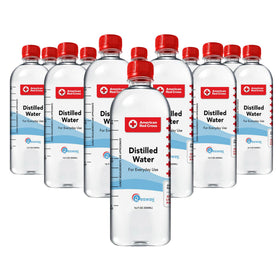 Resway American Red Cross distilled water bottle for everyday hydration.