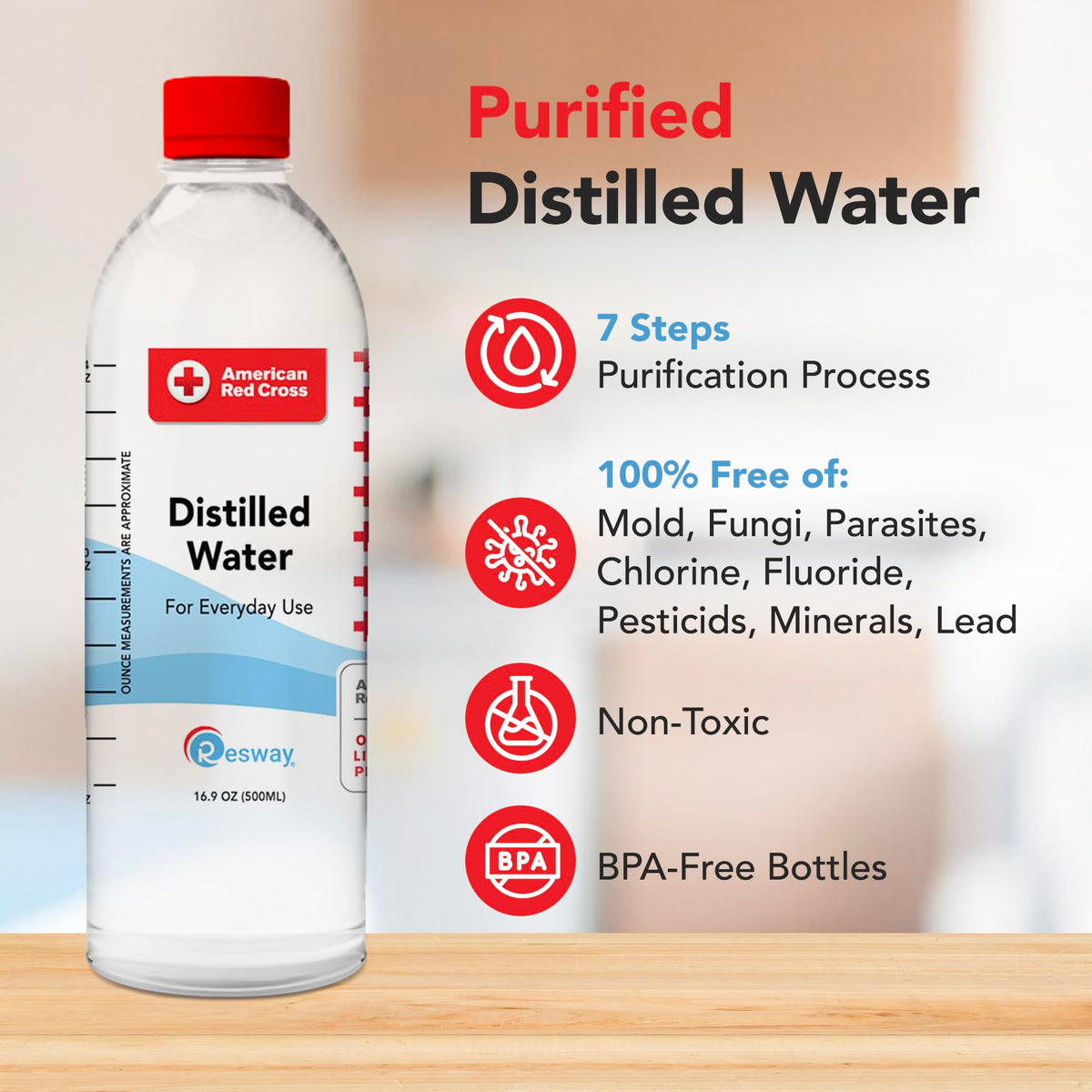 Resway water for mixing cereals and nutrition powders with clean taste.