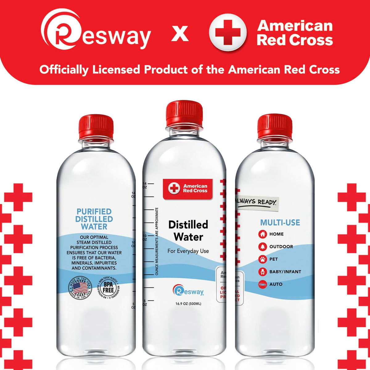 Resway purified water for versatile kitchen tasks and formula preparation