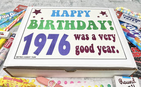 RETRO CANDY YUM 1976 box open reveals 40 nostalgic candies for sharing