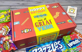 Retro Candy Yum 1986 candy assortment, vibrant retro flavors perfect for celebrations.