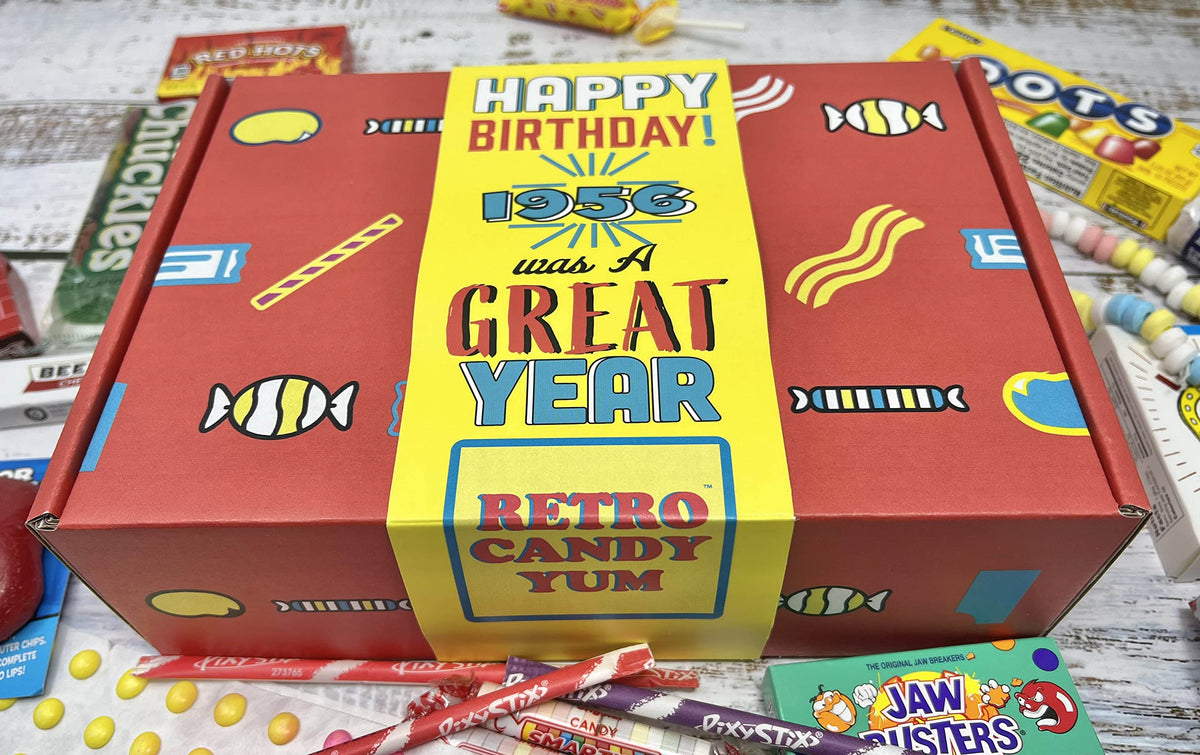 RETRO CANDY YUM classic candy assortment sparks fond childhood memories.