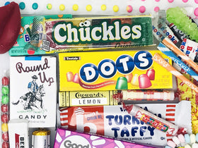 RETRO CANDY YUM contains 30 candy types for diverse nostalgic flavors.